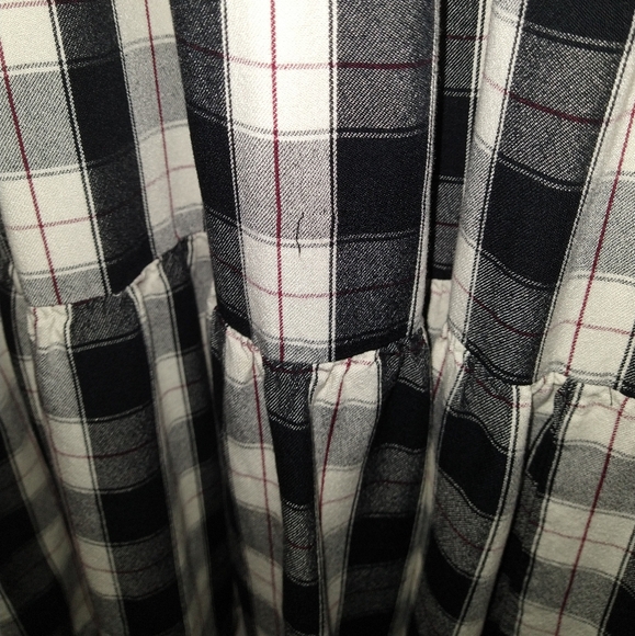 ANTHRO' MAEVE Amber Plaid Tiered Tunic Dress - Picture 9 of 9